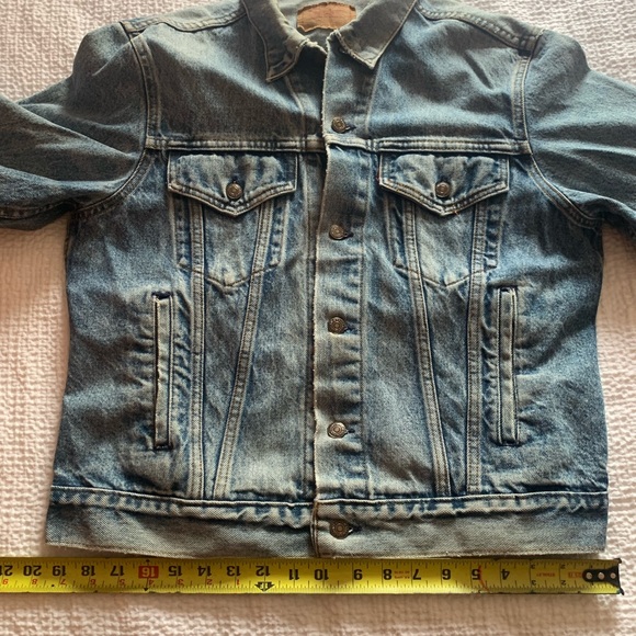19802 Levis Jean Jacket Men’s 42 R 70506-0216 4 Pocket USA Made Denim - Picture 5 of 11
